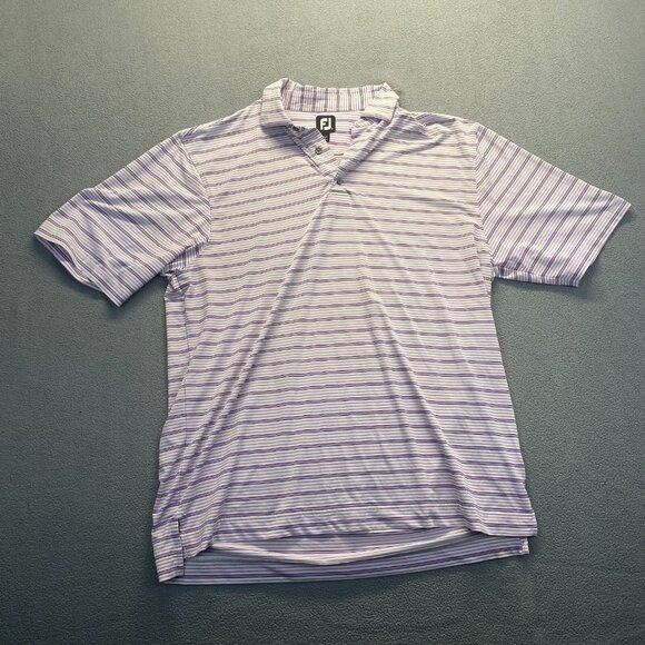 FootJoy men's polo shirt size XL Purple/White ,Golf,Stretch,Outdoor,Stretch - Picture 10 of 10